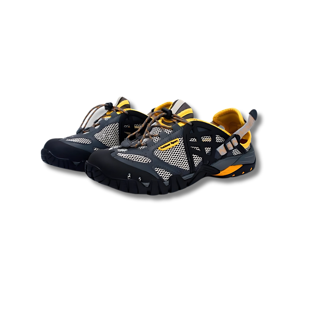 Tenis para senderismo sumergibles Modelo Wild trek yellow