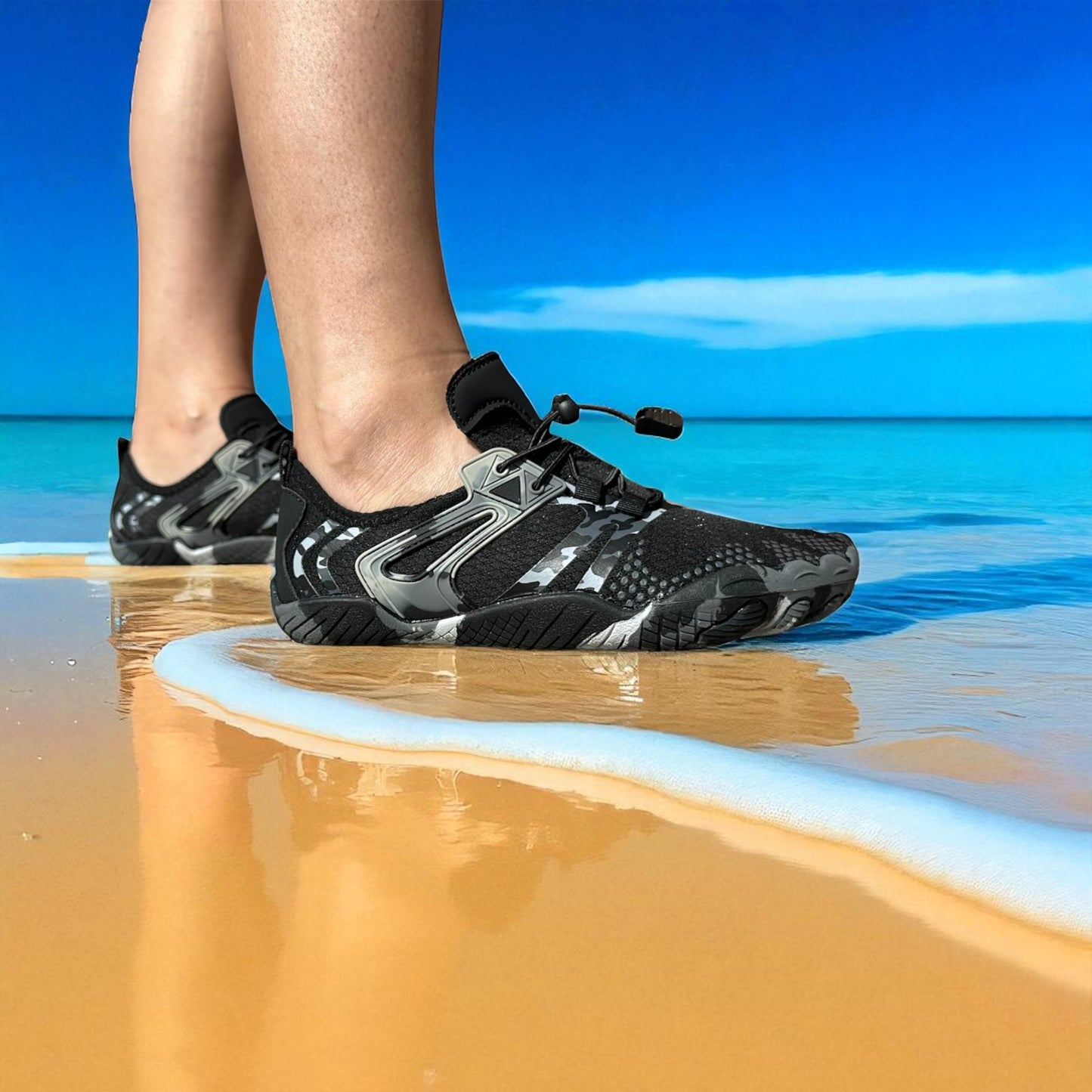 zapato de playa modelo Octopus Black
