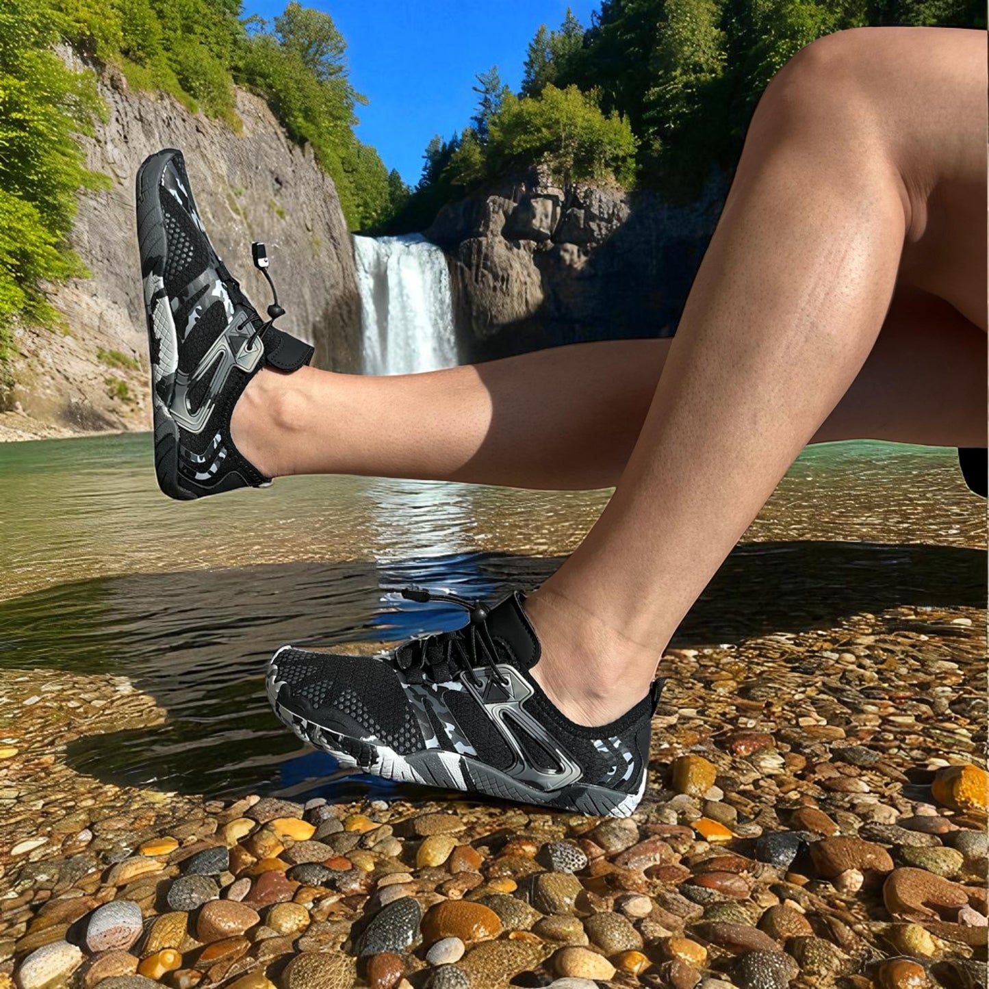 zapato de playa modelo Octopus Black