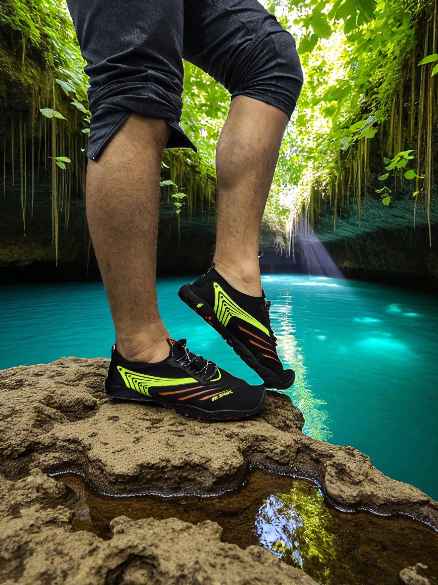 Zapato acuatico Modelo Nauspeed green
