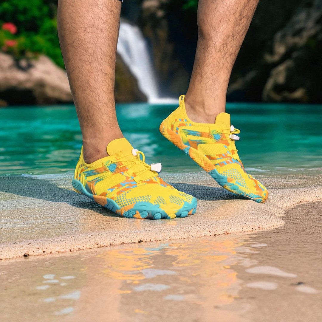 zapato de playa modelo Octopus yellow