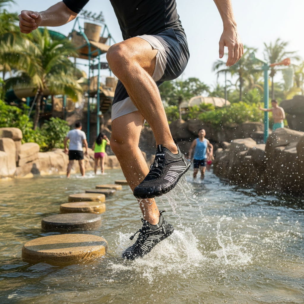 zapato sumergible para rios, cascadas, hikking modelo Hikblack