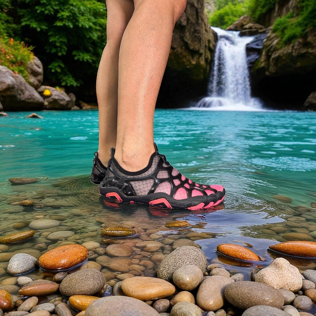 Splash orange water shoe