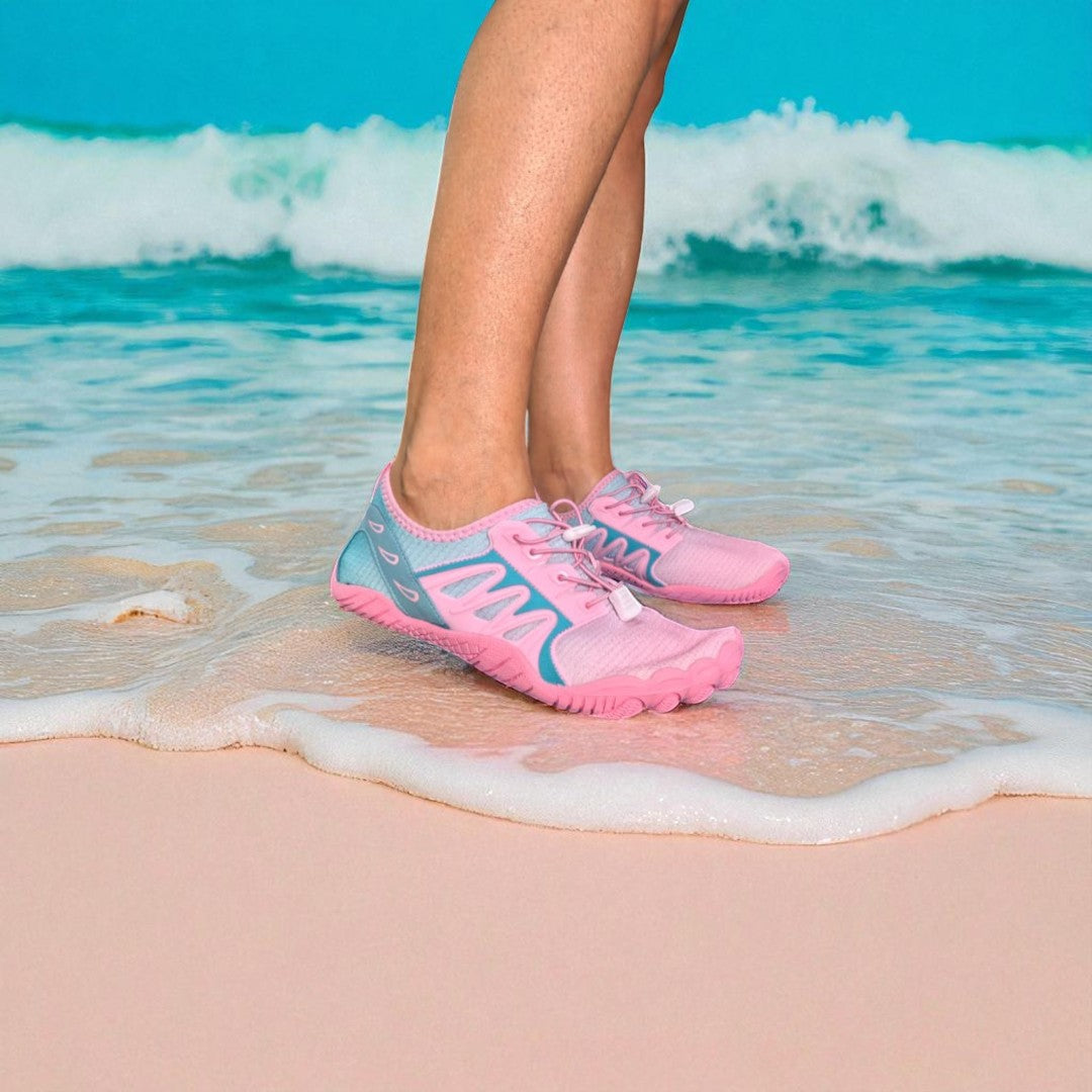 Zapato acuático playa, rios, cascadas, parques acuaticos barefoot modelo pink sense