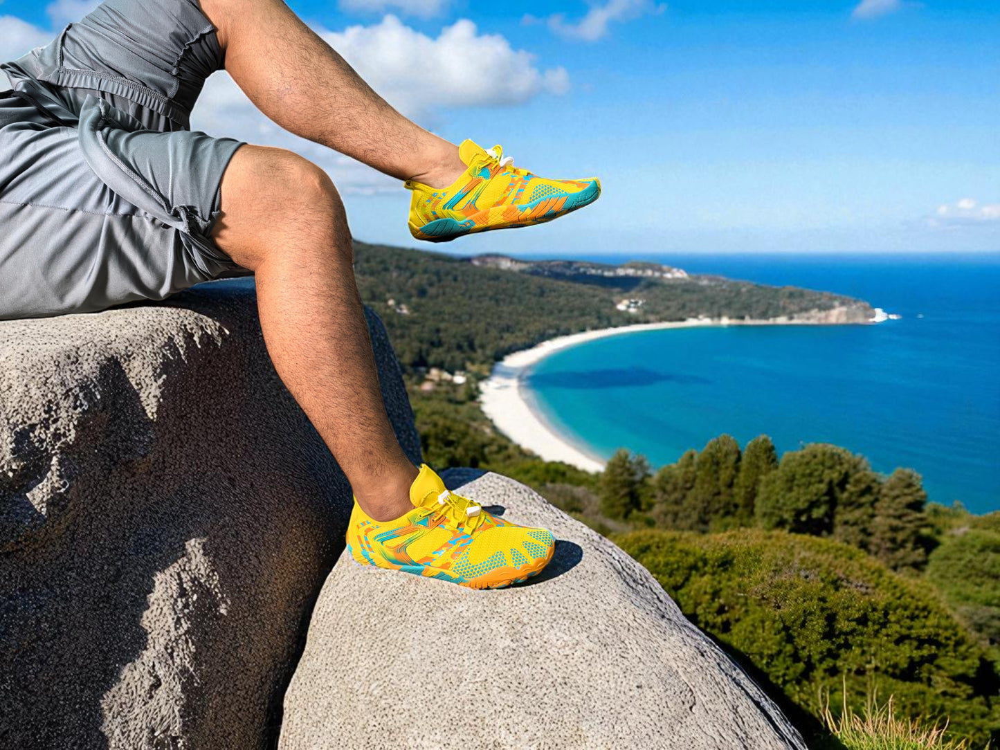 zapato de playa modelo Octopus yellow