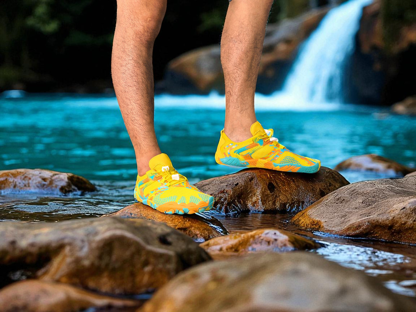 zapato de playa modelo Octopus yellow