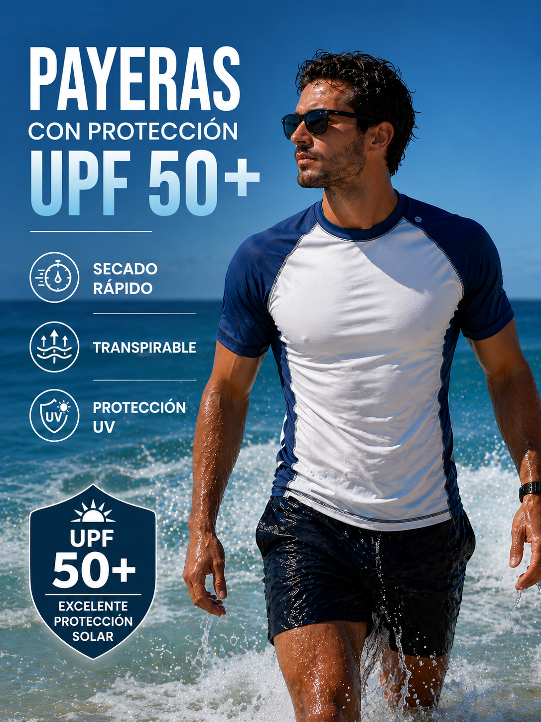 Playeras con proteccion solar FPS50