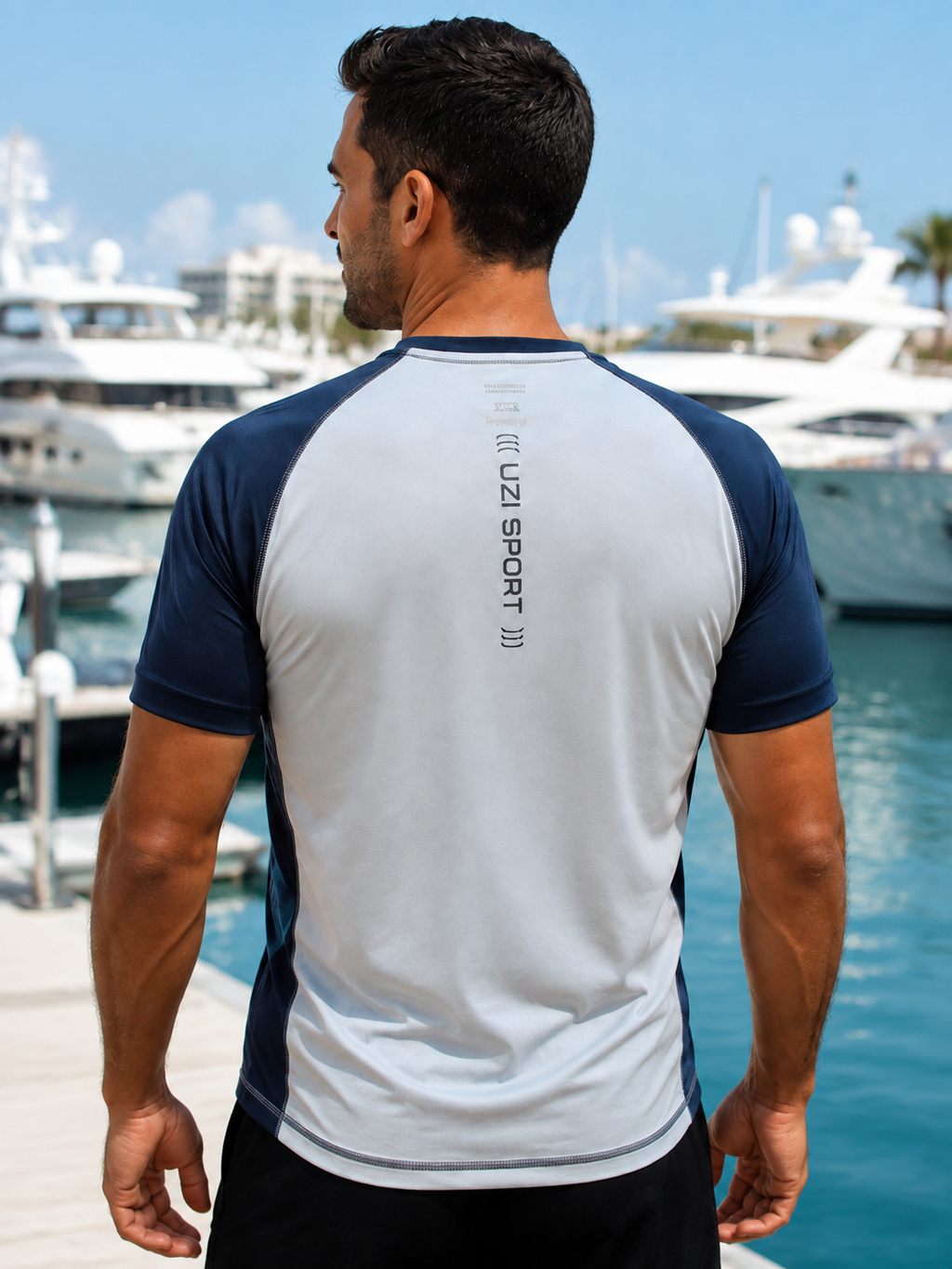Men's short-sleeved t-shirt with sun protection 