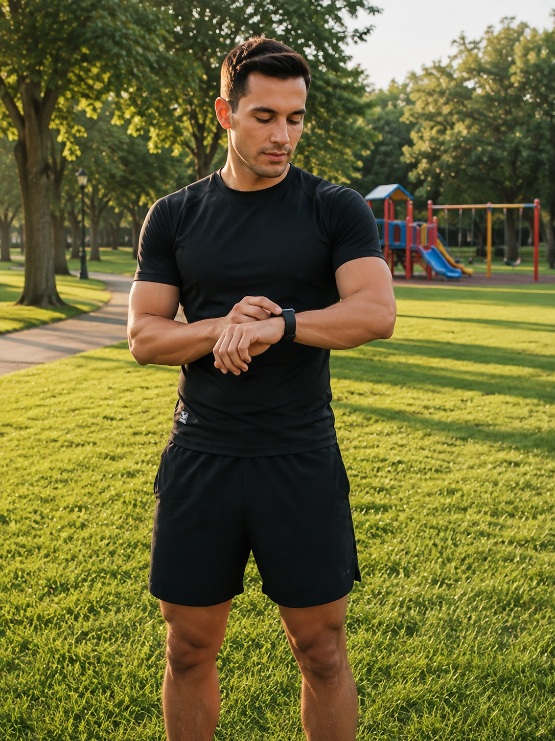 Men's short-sleeved t-shirt with sun protection 