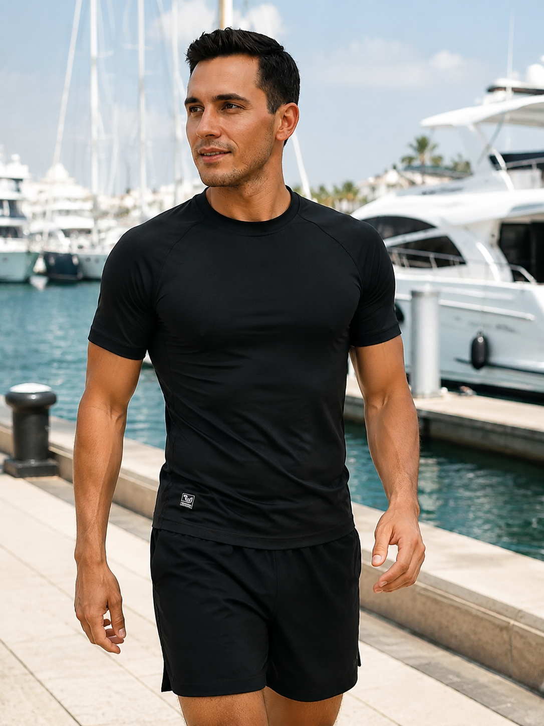 Men's short-sleeved t-shirt with sun protection 