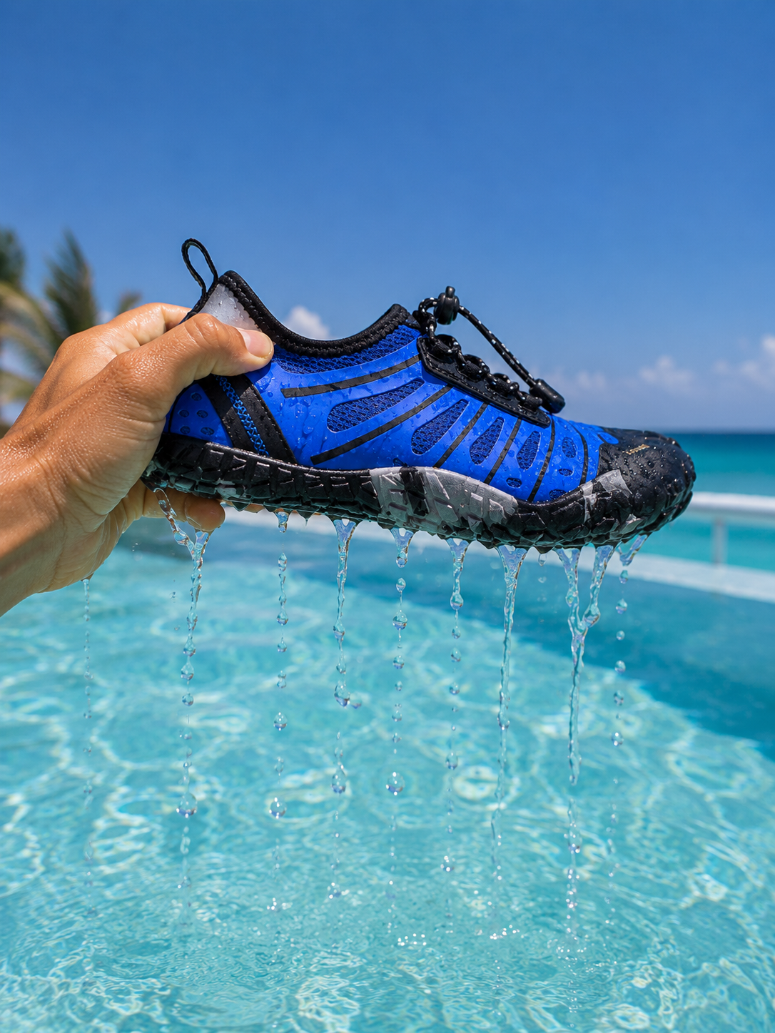 Zapato acuático  Modelo Carbon Azul