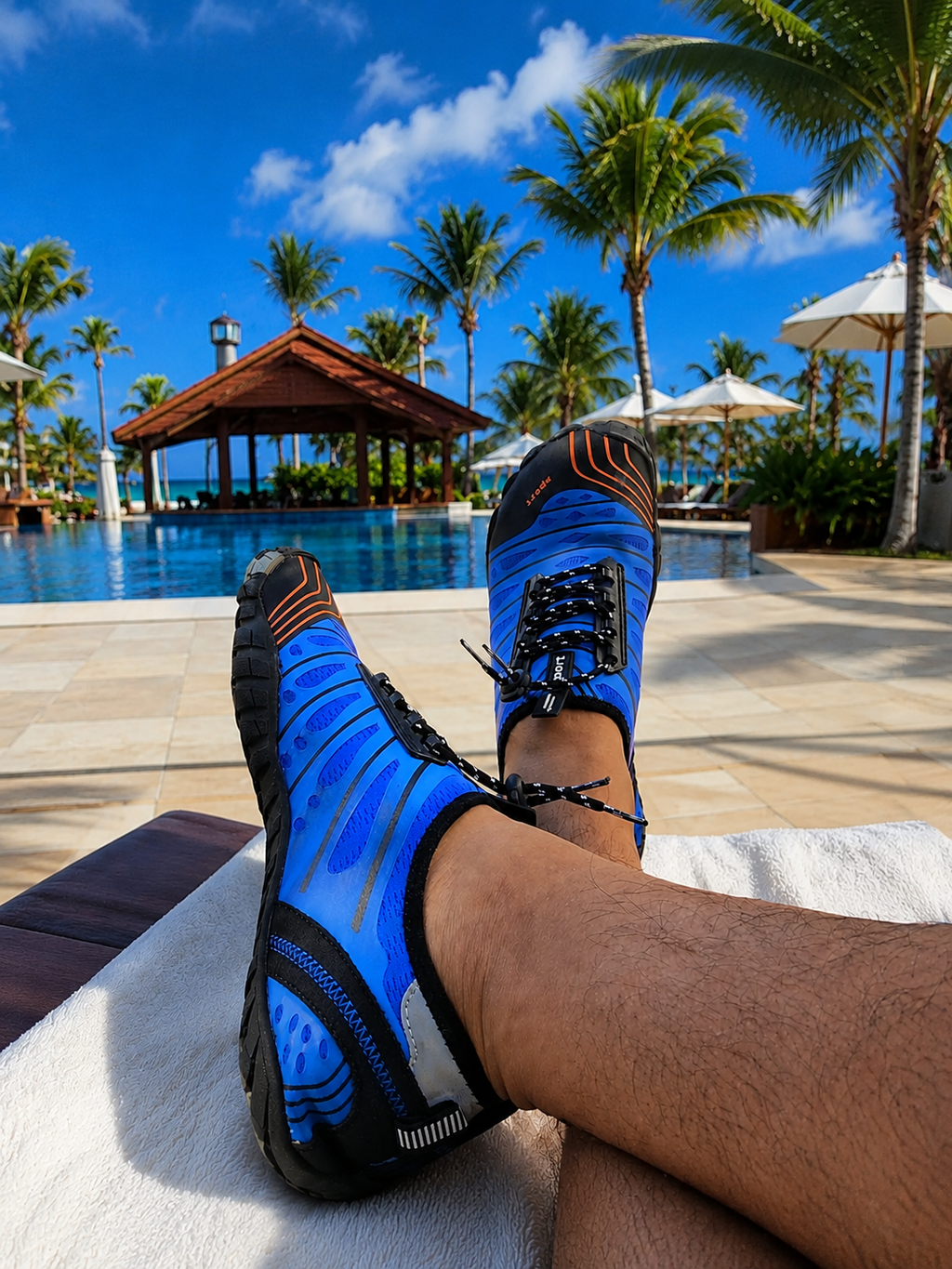 Water shoe Carbon Blue model