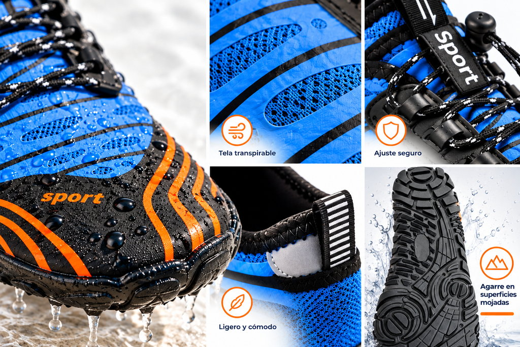 Water shoe Carbon Blue model