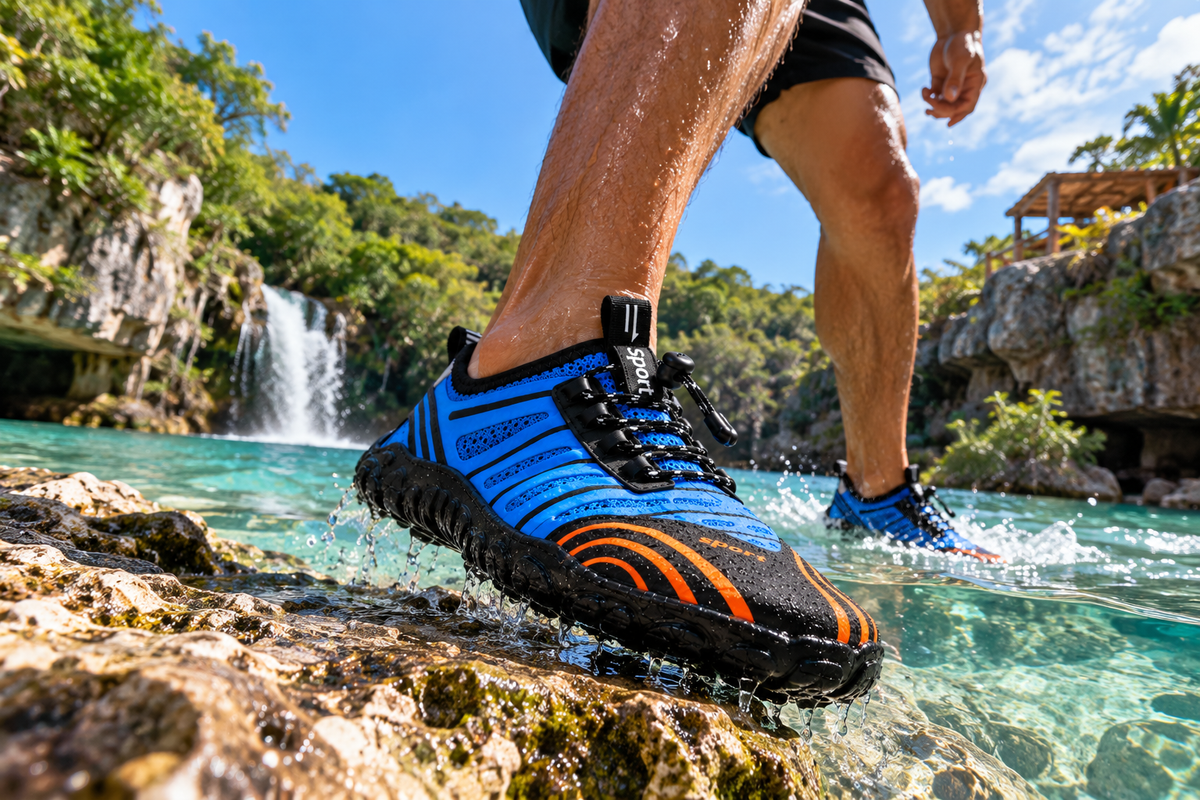 Water shoe Carbon Blue model