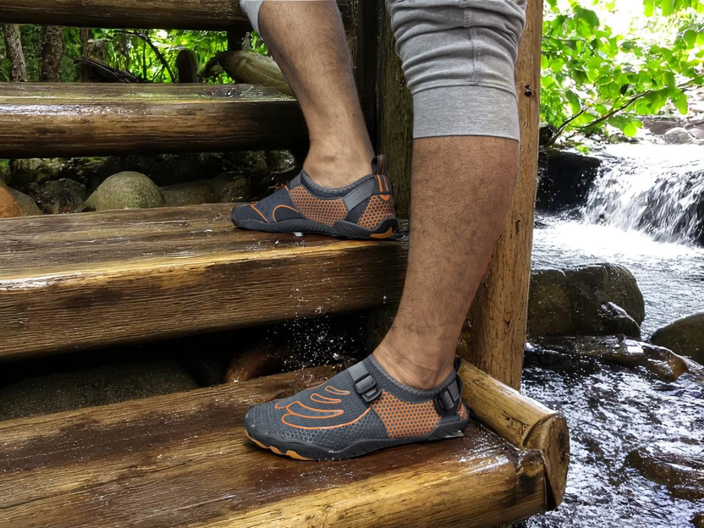Zapato acuático modelo blubber naranja