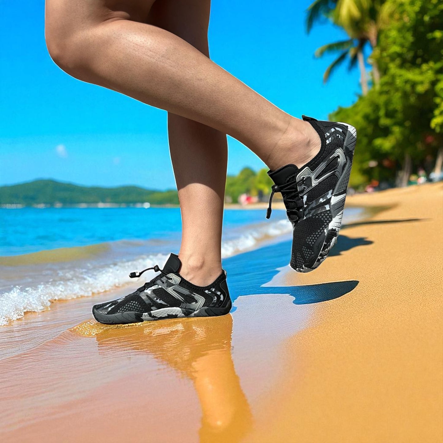 zapato de playa modelo Octopus Black