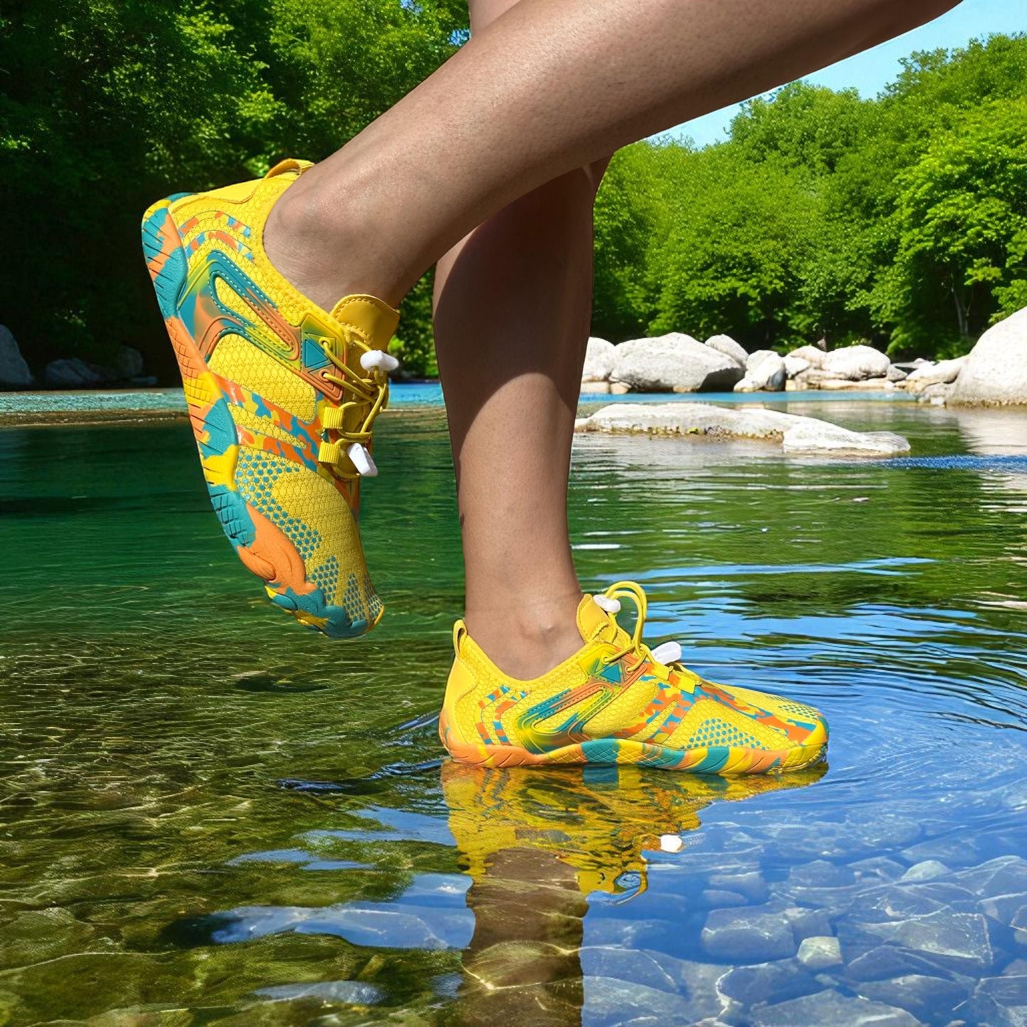 zapato de playa modelo Octopus yellow