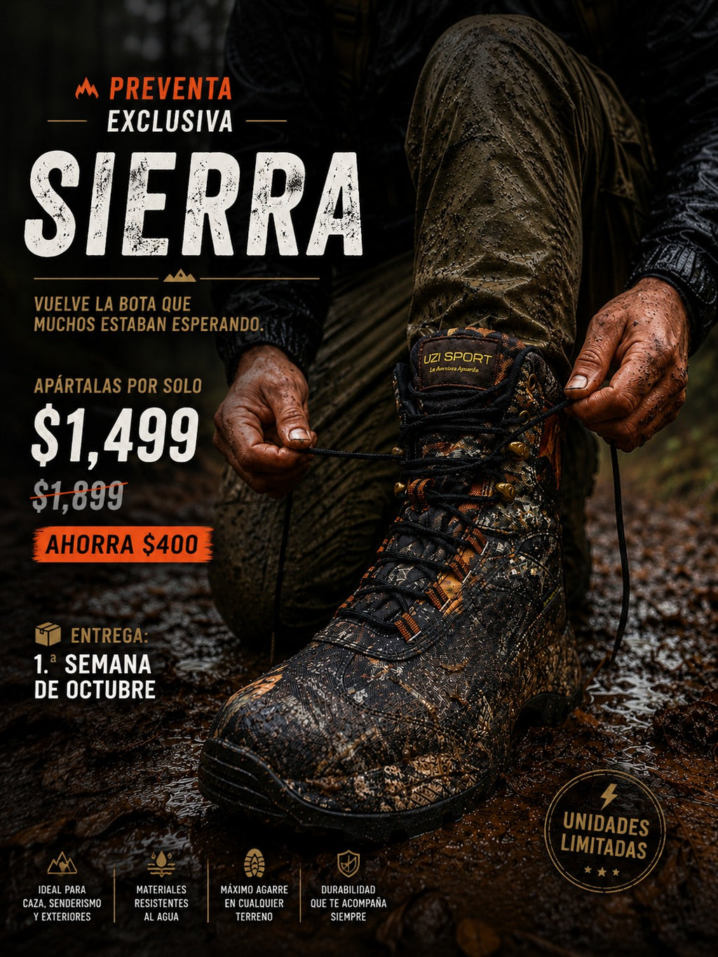 Sierra Pro | Bota para Senderismo y Cacería