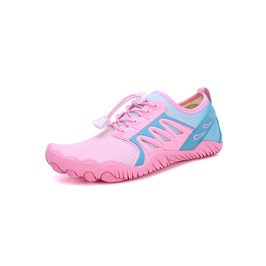 Pink Sense barefoot water shoe for beach, rivers, waterfalls, and water parks