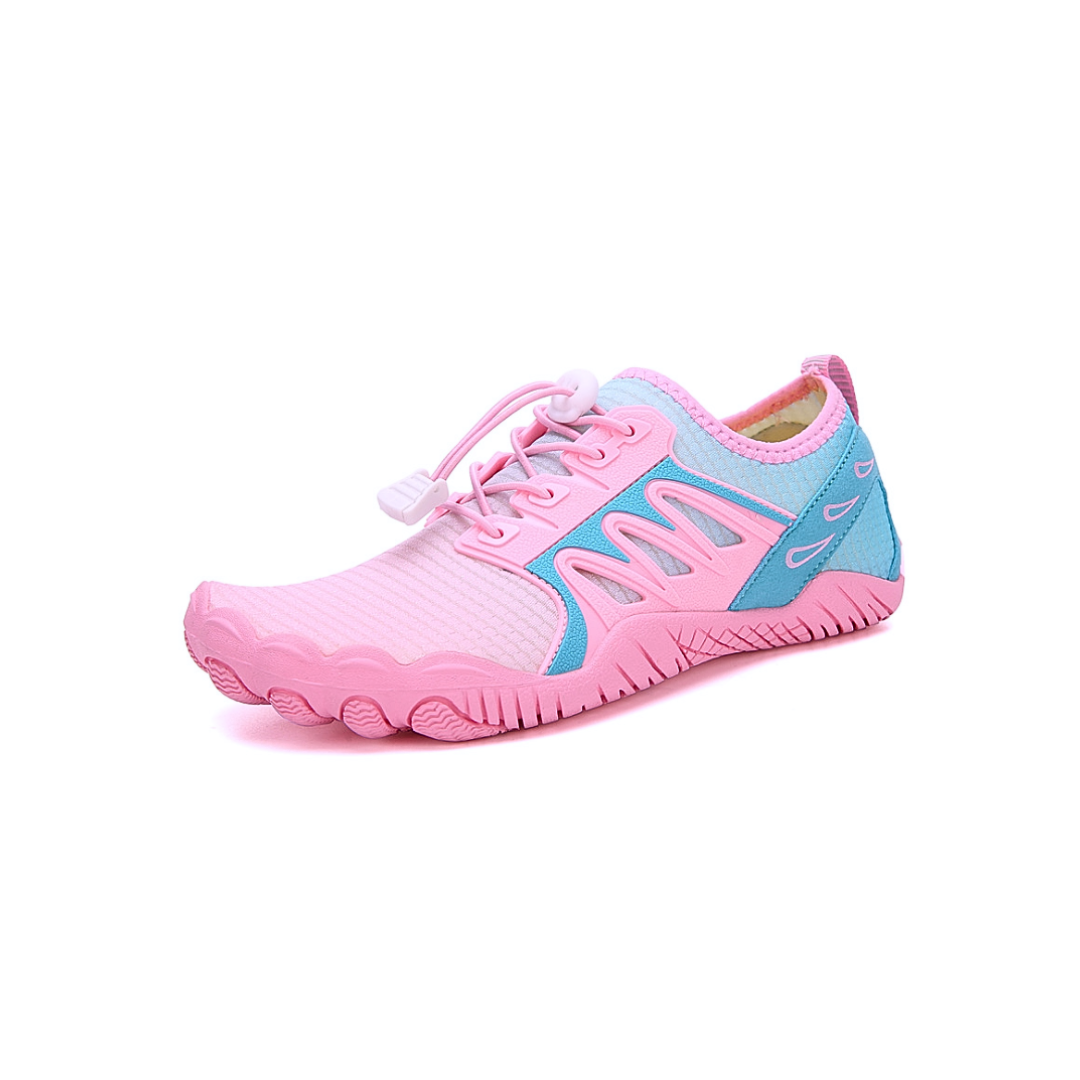 Pink Sense barefoot water shoe for beach, rivers, waterfalls, and water parks
