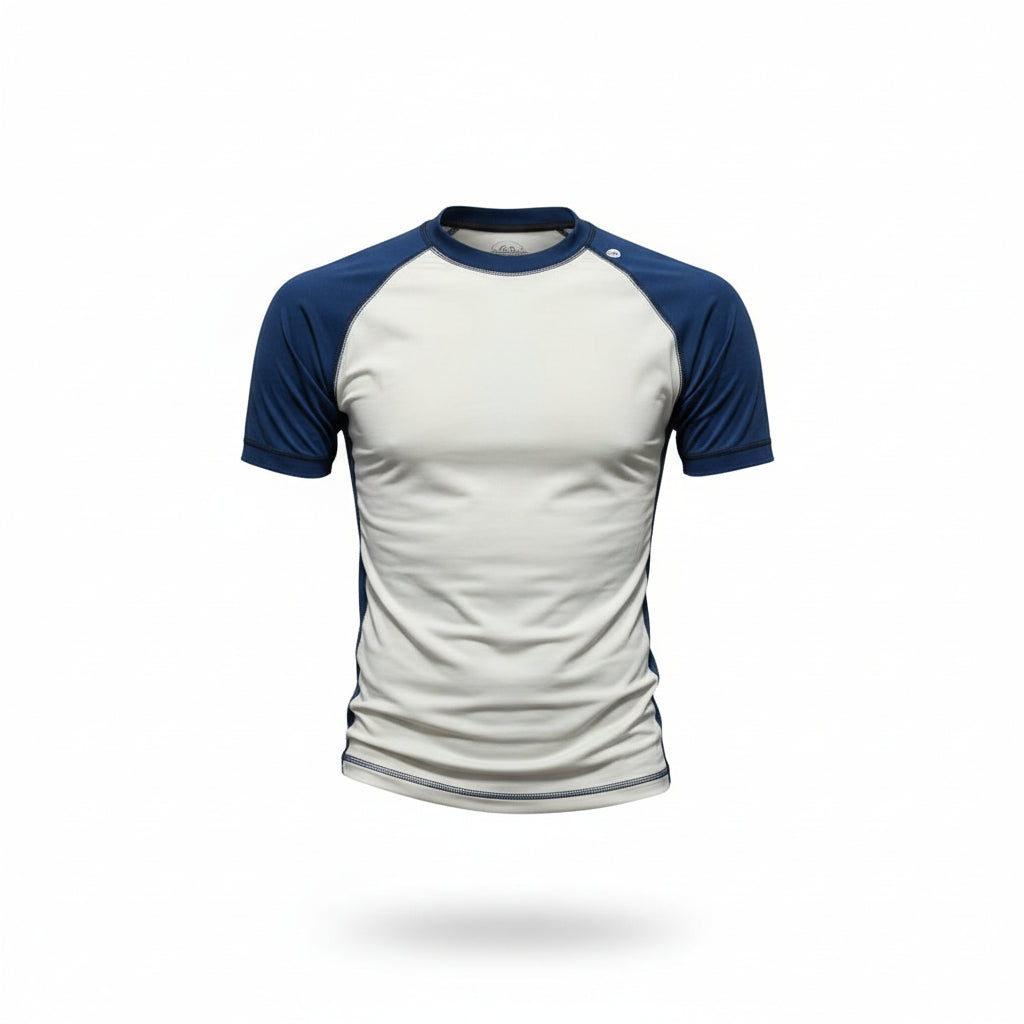 Playera para caballero con protector solar manga corta