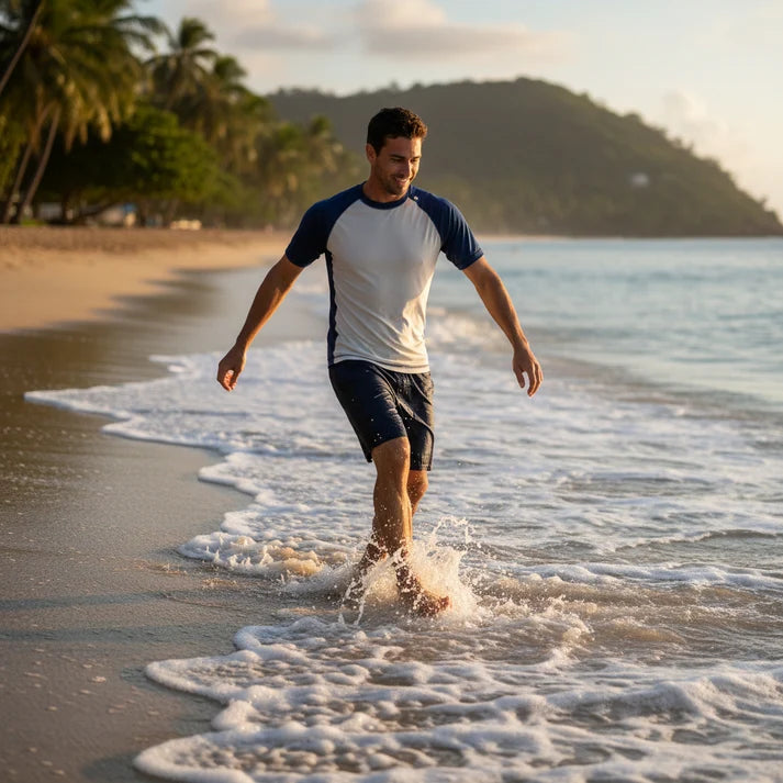Men's short-sleeved t-shirt with sun protection 