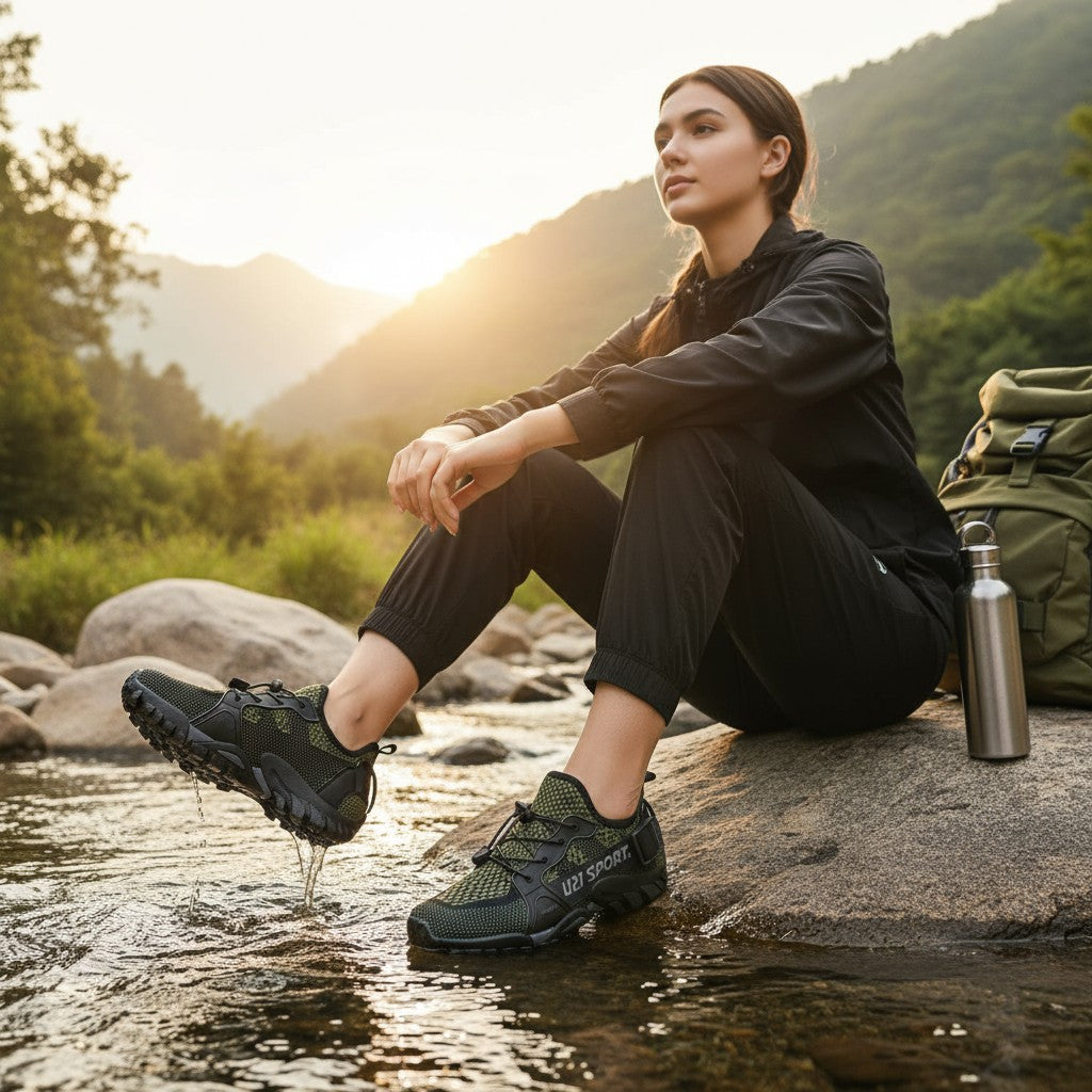 Lightweight, submersible hiking shoe, Master Trekker model