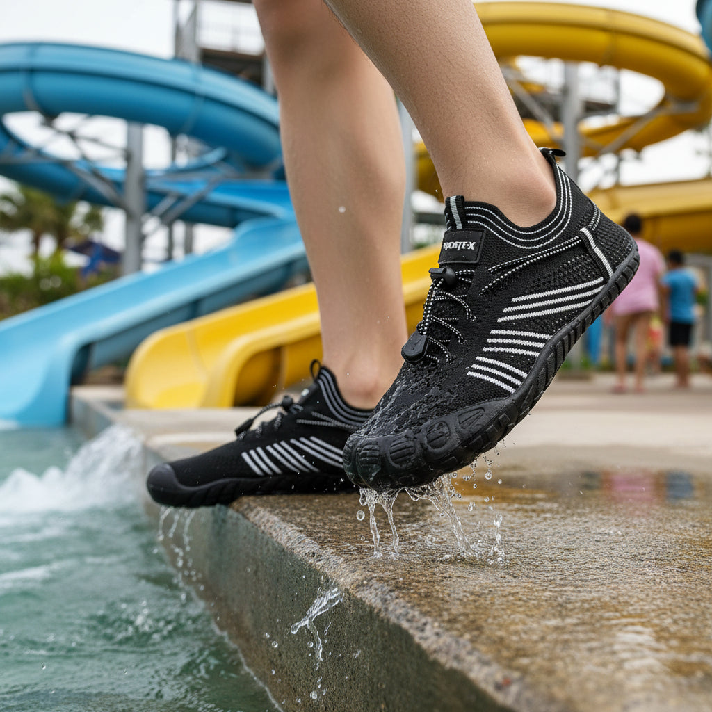 zapato sumergible para rios, cascadas, hikking modelo Hikblack