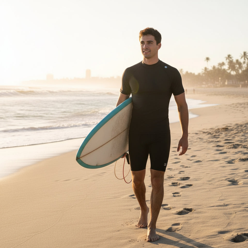 Men's short-sleeved t-shirt with sun protection 