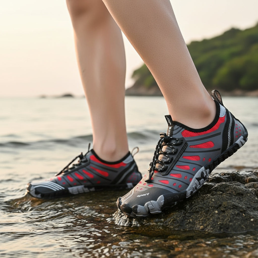 Zapato acuático  Modelo Carbon Rojo