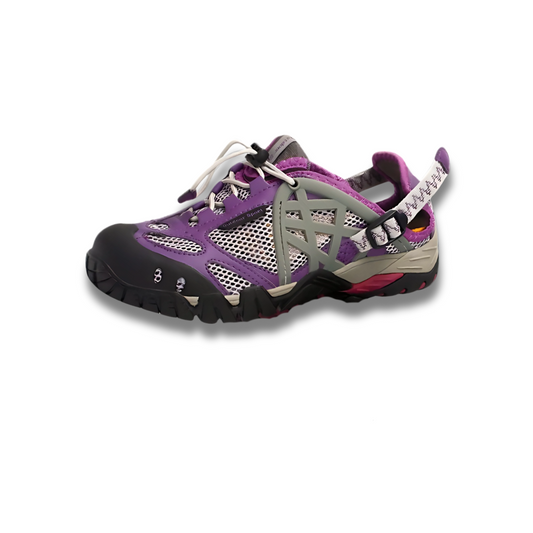 Tenis para senderismo sumergibles Modelo Wild trek Purple