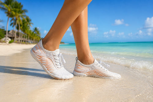 Zapato acuático Blubber Blanco para dama de uzi sport guadalajara con tela de secado rápido en la playa