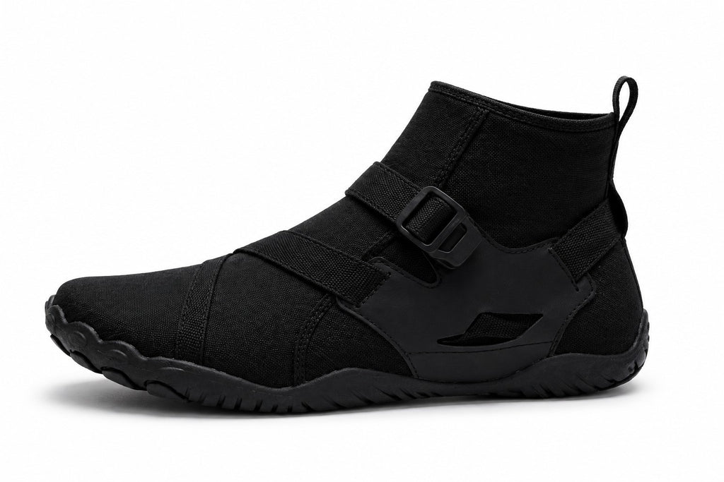Zapato acuático tipo botín negro uzi sport guadalajara con suela antiderrapante y ajuste de hebilla para outdoor