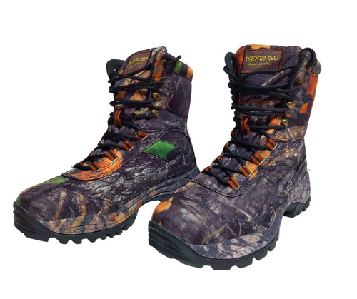 Bota alta para senderismo de montaña - Camuflaje -