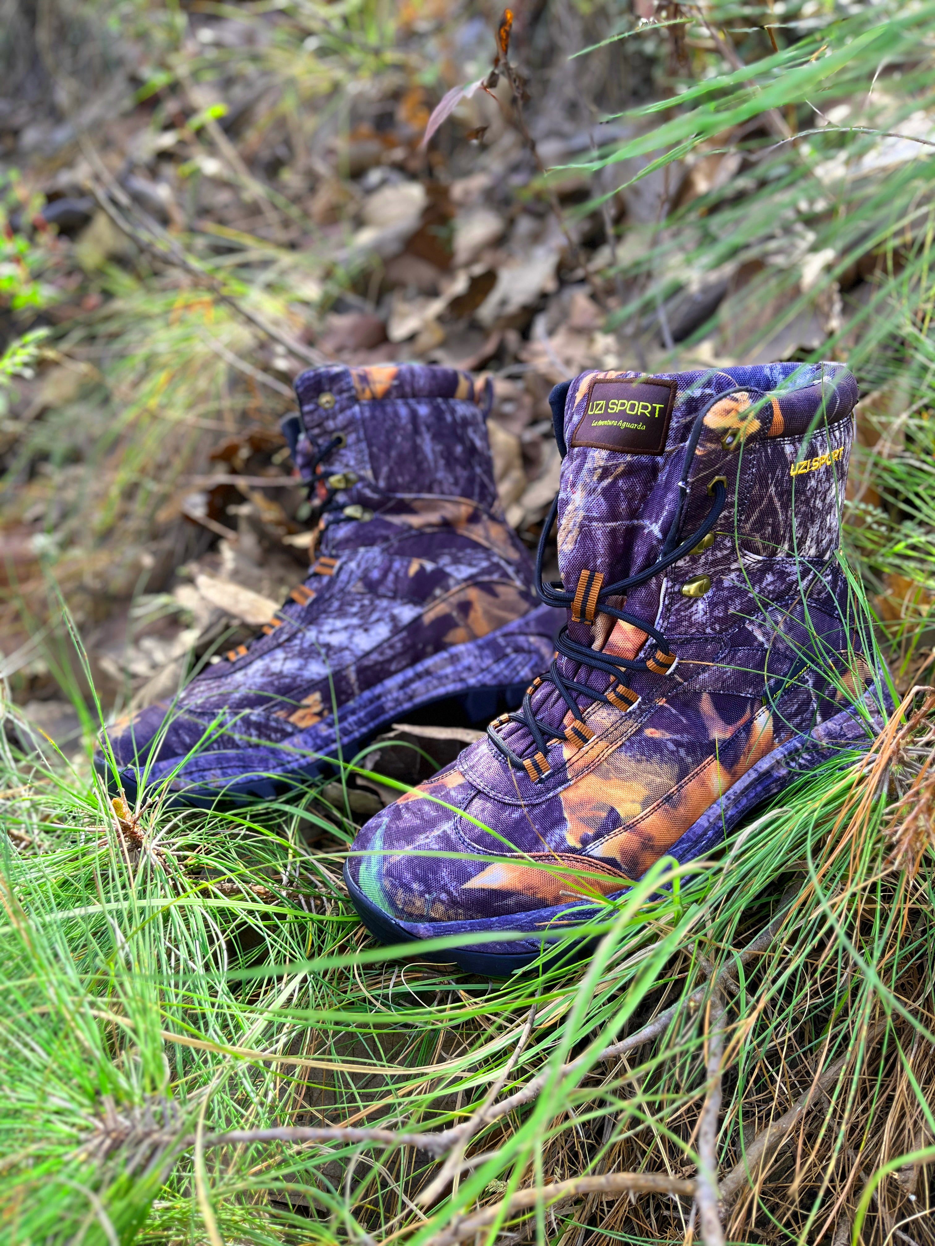 High hiking boot for mountaineering - Camouflage -